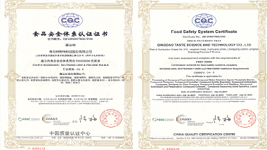 青岛特斯特荣获FSSC22000体系认证