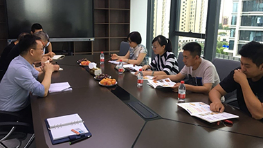 青岛九联集团研发经理带队一行 来我公司青岛特斯特参观及技术交流